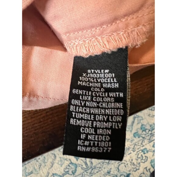 Sanctuary Moto Jacket Lyocell Blush Pink Lightweight Style Zip Up Lightweight L - Picture 5 of 7